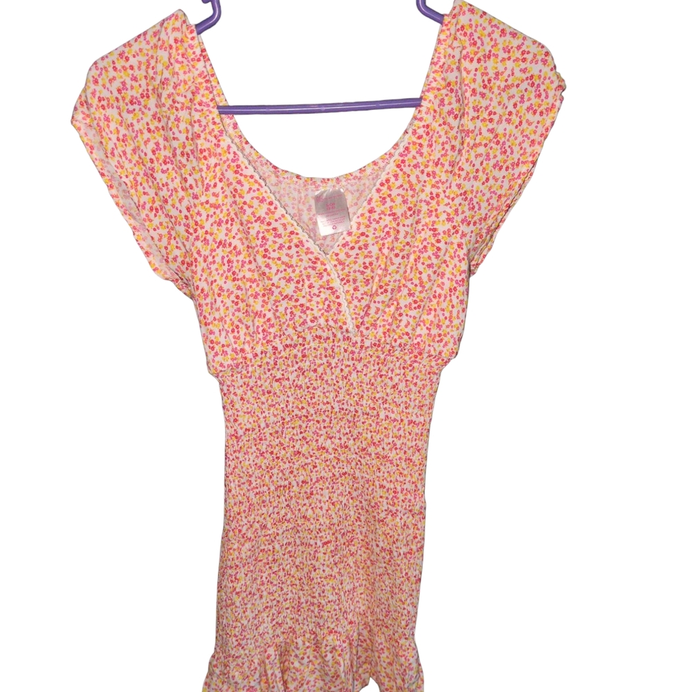 No Boundaries Pink and Yellow Floral Top